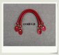 Leather Red Bag Handles Sale 16.5 inch